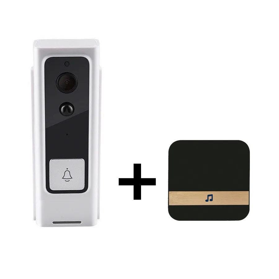 wifi doorbell Bundle Беспроводная камера Wi-Fi для дверного звонка для квартиры ИК-сигнализация беспроводная камера безопасности смарт IP видеосвязь wifi дверной телефон дверной Звонок - Цвет: wifi doorbell Bundle