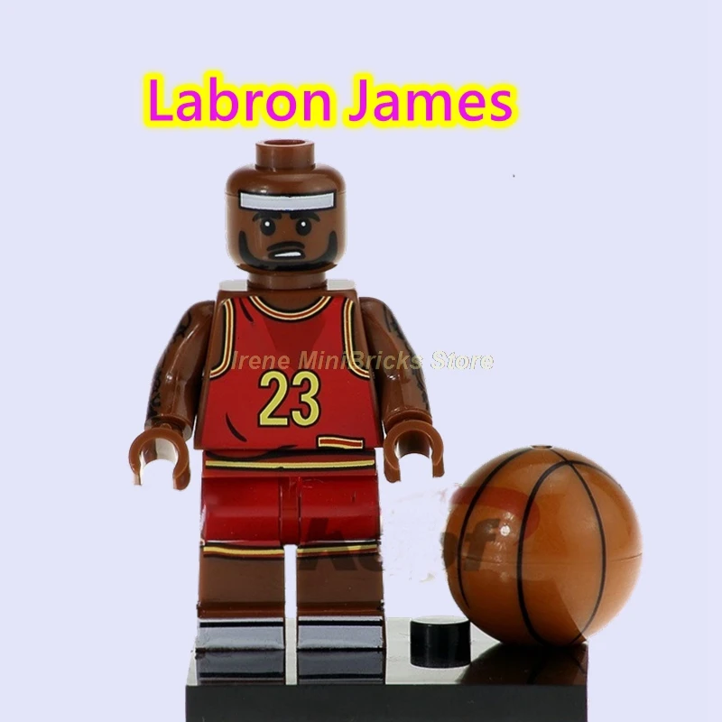 Labron James Football Player Cristiano Ronaldo Neymar Beckham Kobe Bryant Messi Pogba Modric Labron James Toys For Children Building Blocks - Цвет: Labron James