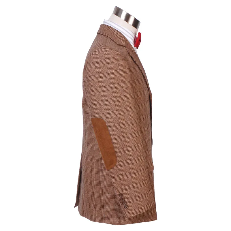 Костюм для косплея Доктора Кто Cossky 11th мужской пиджак в клетку с