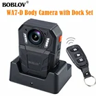 Портативная мини-камера BOBLOV, нательная полицейская камера HD 1296P, видеорегистратор с дистанционным управлением, полицейская камера с зарядной док-станцией