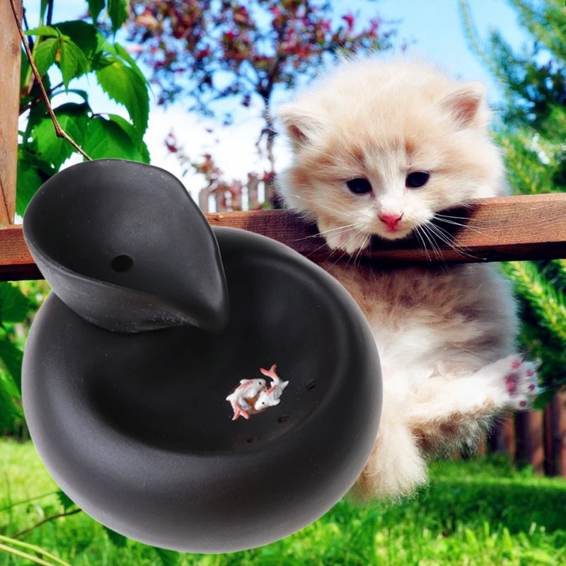 

Smart Ceramics Cat Drinking Feeder Automatic Circulating Pet Water Dispenser Dropship