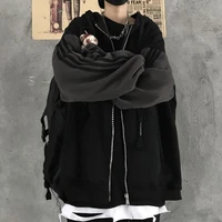 streetwear hoodie men women autumn winter korean fashion thickened hooded sweater male harajuku style loose casual stitching top
