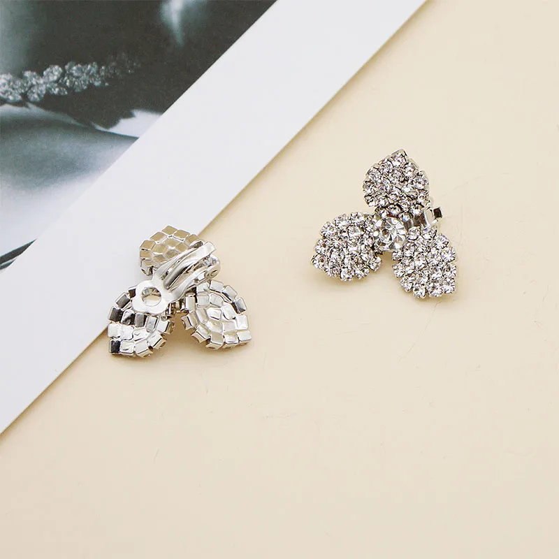 QYY цветы австрийский хрусталь фотоэлемент свадебные клипсы в японском стиле