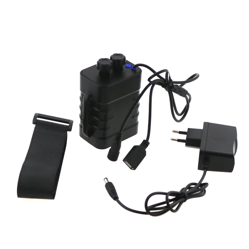 Detachable Rechargeable 18650 Battery Pack Case USB Output 5V For Mobile Phone& DC Output 8.4V For Bike Lights+ 8.4V Charger