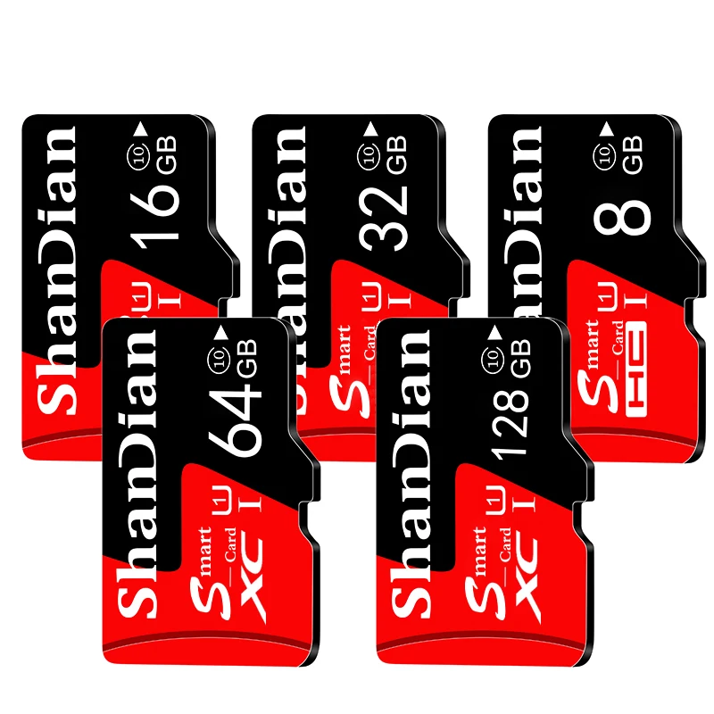 SHANDIAN продажа оранжевых карт памяти 4 ГБ 8 16 32 64 Гб Micro sd TF карта SD ручка с бесплатным
