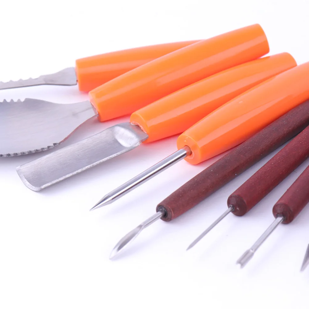 10 шт. инструменты для резьбы в виде тыквы на Хэллоуин набор профессиональные