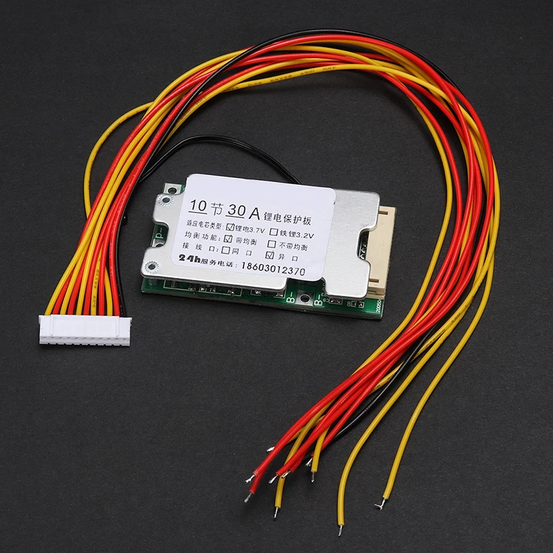 10S 36V 30A литий ионная Защитная плата Li Ion Cell 18650 защита батареи BMS печатная с