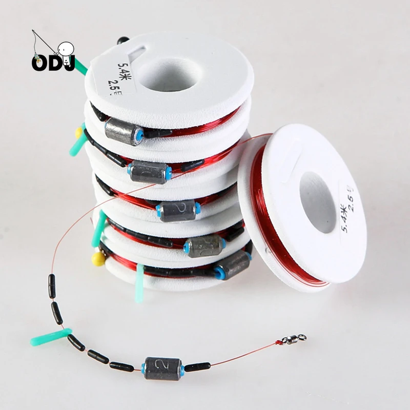 

5pcs High Strength Durable Superfine Nylon Fishing Line Group Strong Toughness Fishing Lures Line group 4.5/5.4/6.3m