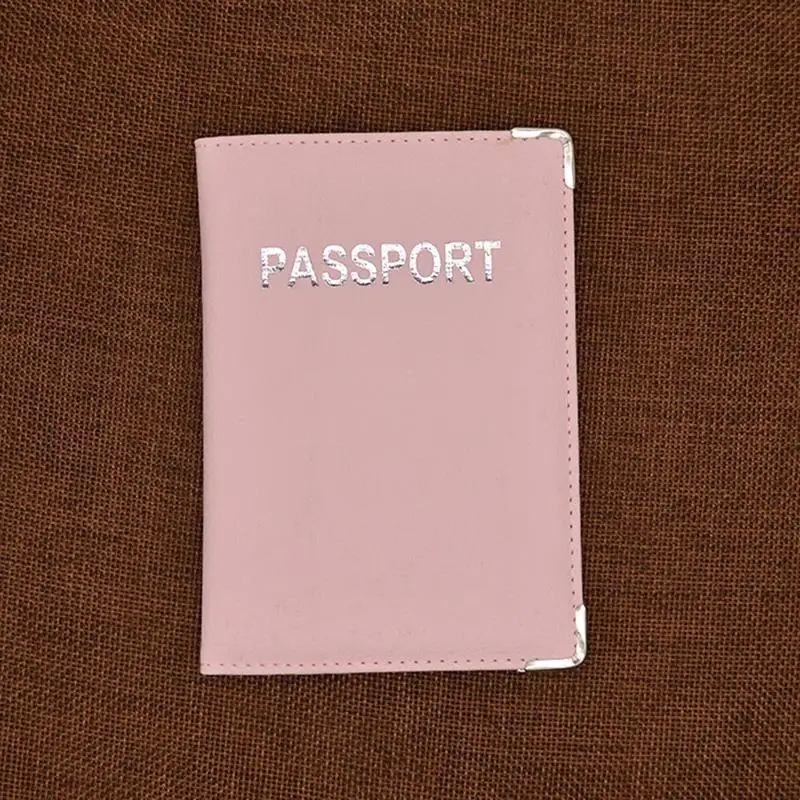cute passport cover for worldwide women covers on the passports femme traval pu leather passport holder pink free global shipping