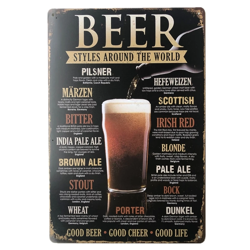 Винтажные металлические жестяные вывески Я люблю пиво для паба таверны