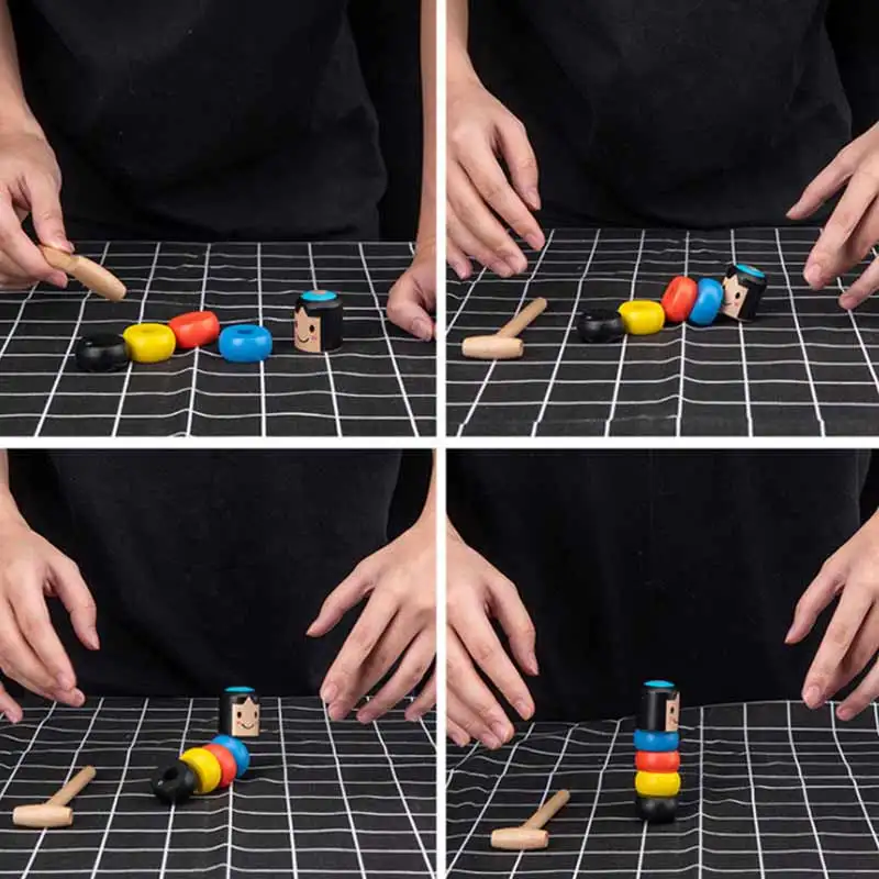 Небьющийся деревянный человек волшебная игрушка волшебный трюк магический