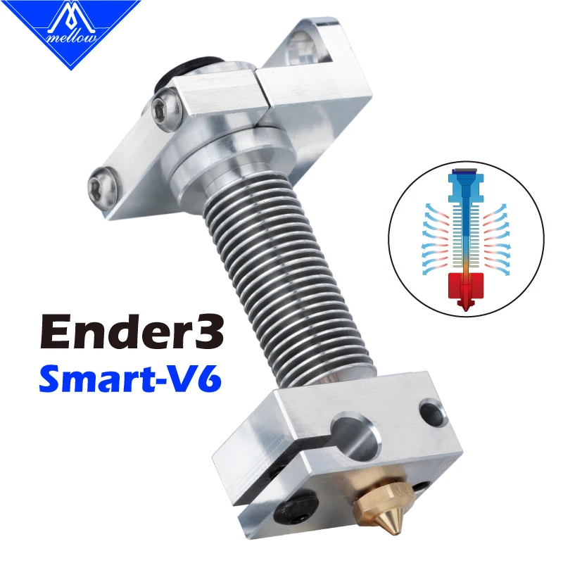 mellow all metal ender 3 bracket nf smart v6 hotend kit for upgrade ender 5 series machine 3d printer parts free global shipping