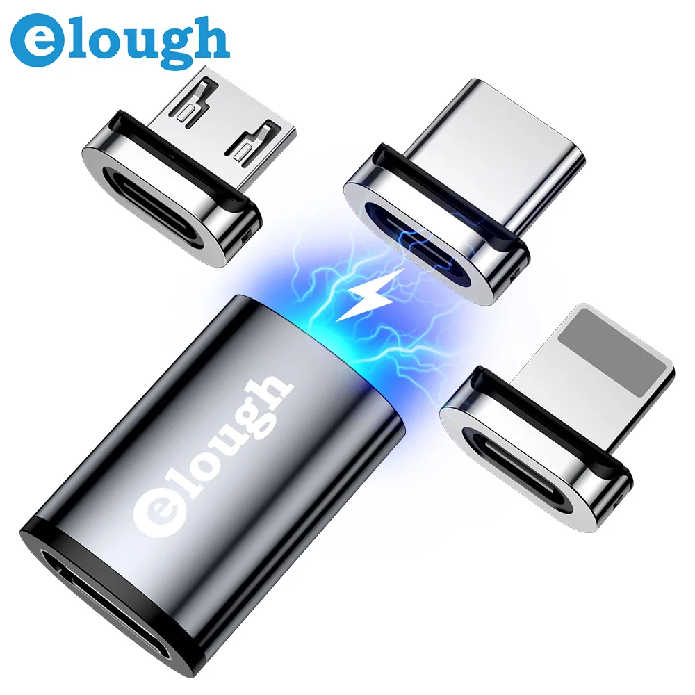 Зарядное устройство Elough с USB Магнитный адаптер для быстрой зарядки и передачи