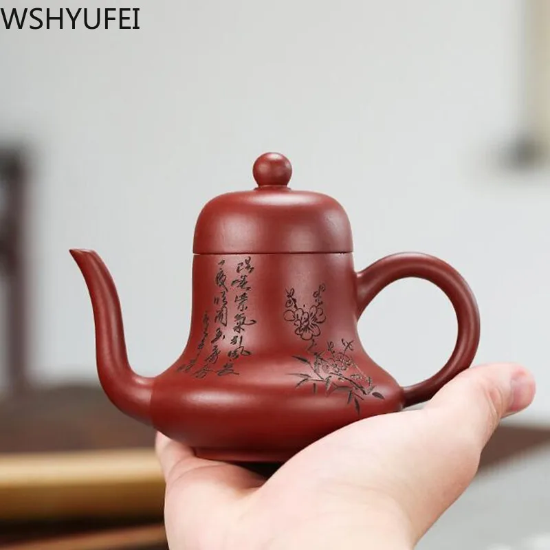 Чайник Yixing zisha чайник ручной работы из сырой руды и фиолетовой глины подлинный