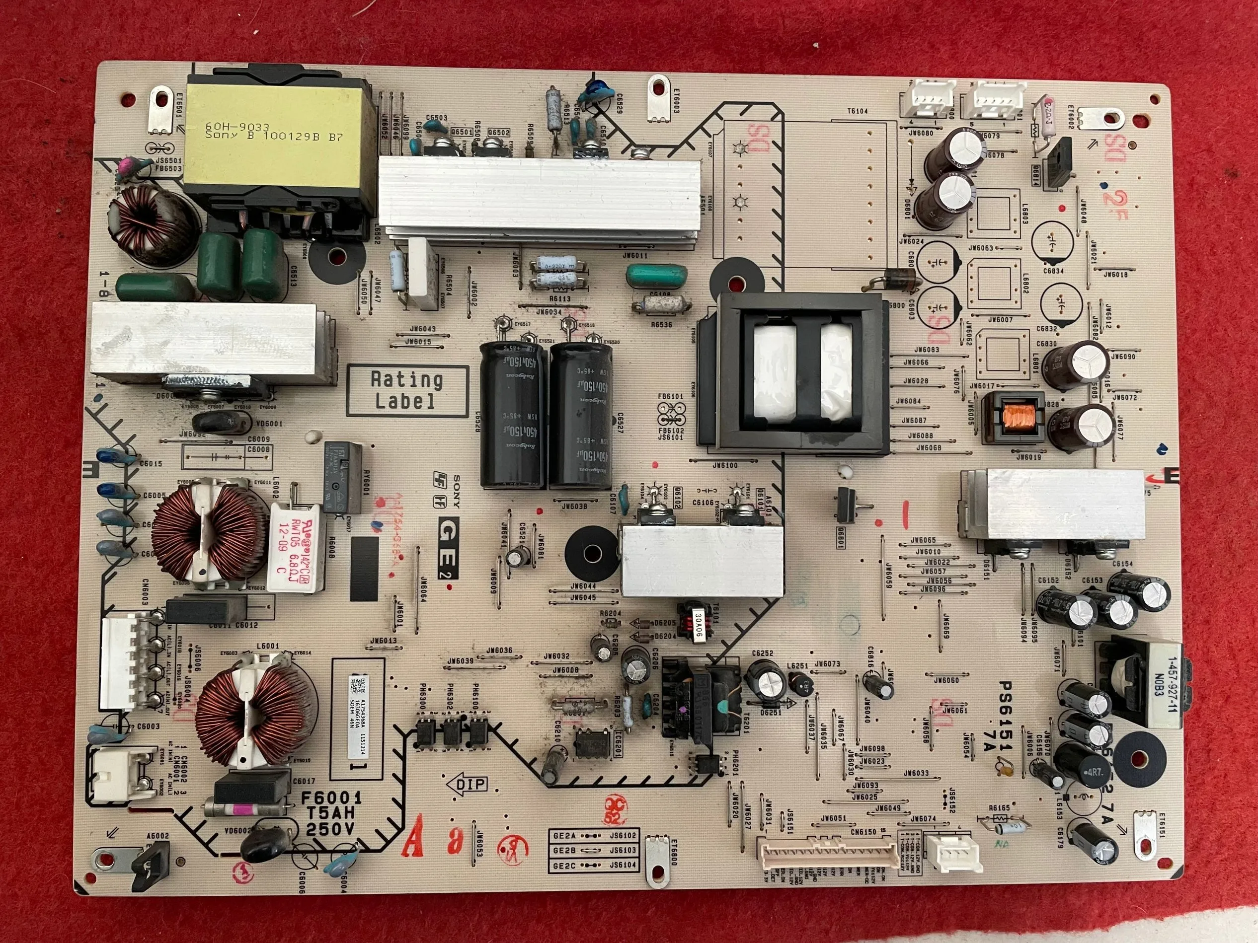 Good Test Original Power Supply Board 1-881-955-12 KDL-46EX700 KDL-55EX710