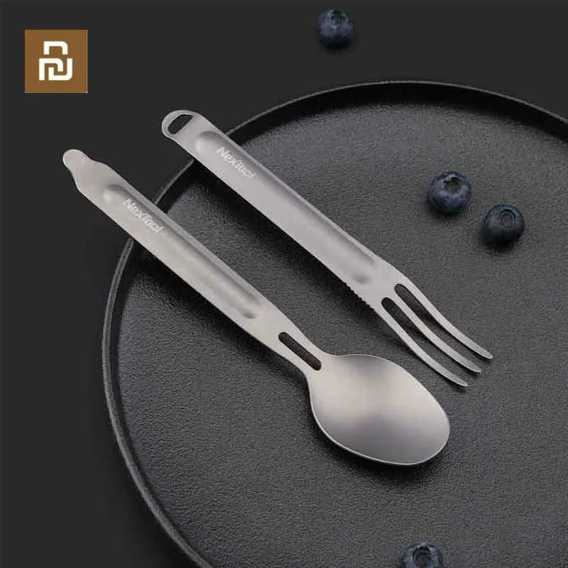 Xiaomi Netool титановая вилка антибактериальная Нетоксичная прочная легкая удобная