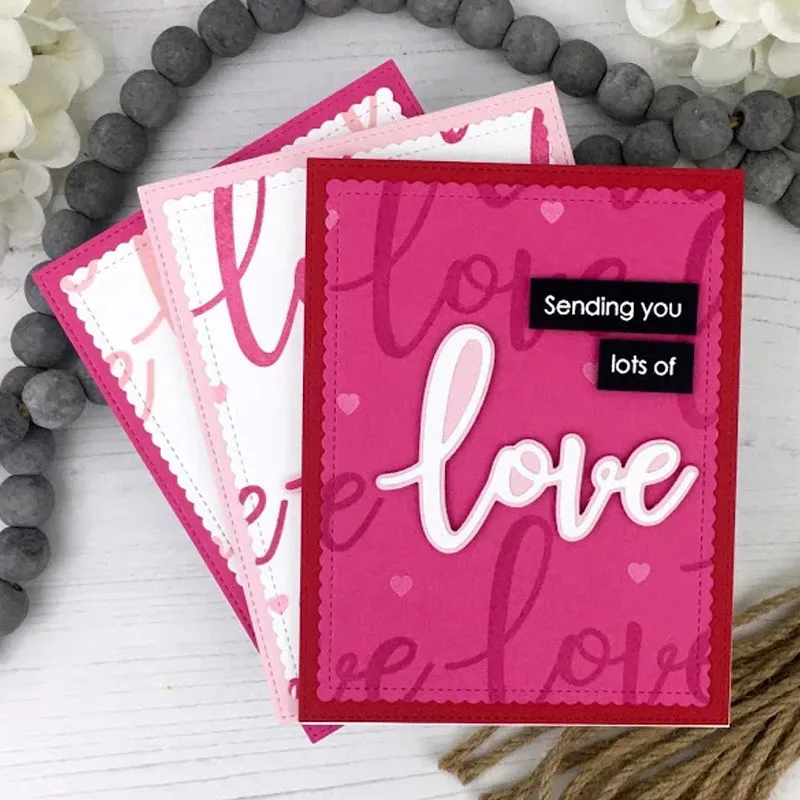 Прозрачные штампы с надписью Love Heart для рукоделия и скрапбукинга прозрачные