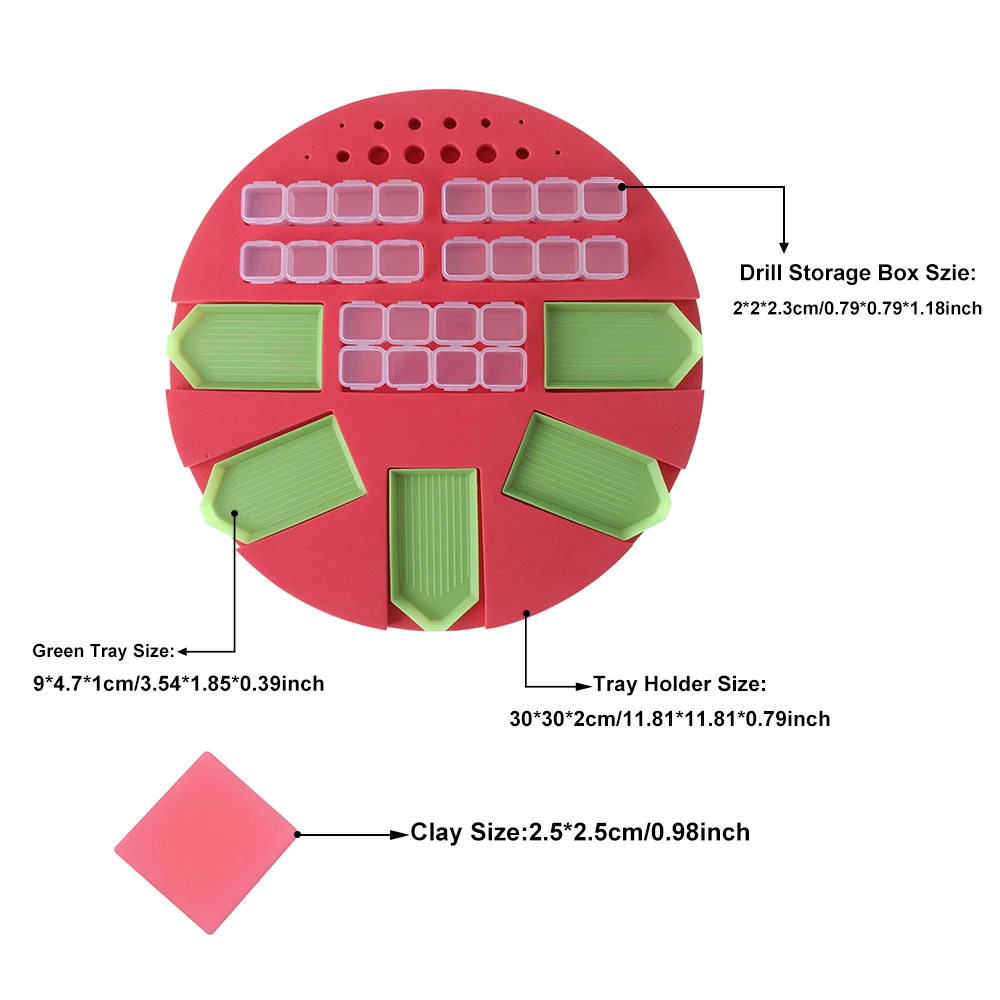 

Diamond Painting Tray Organizer Multi-Boat Holder Jar Containers Diamond Painting Kits Beading Storage Tray DIY Craft