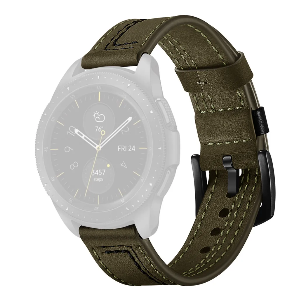 GN Кожаный ремешок для часов, ремешок для samsung Galaxy Watch 42 мм, ремешок для часов, ремешок для наручных часов, 3 цвета, 20 мм, 19Nov08 - Цвет ремешка: GN