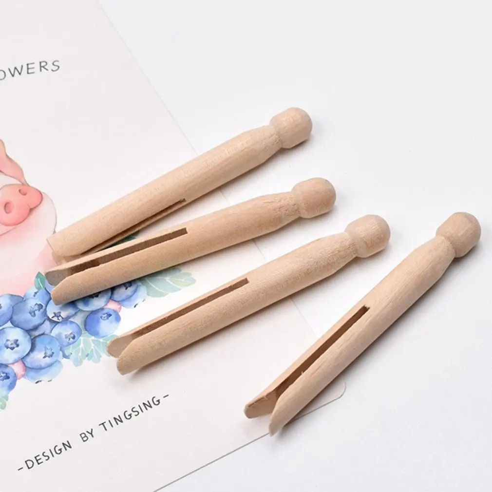 Деревянный зажим однотонный для куклы домашний деревянный модный простой и