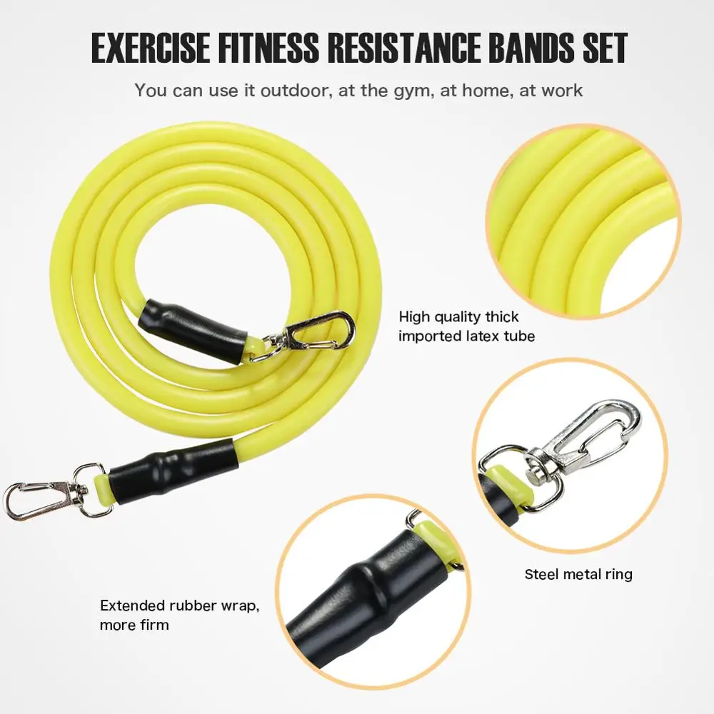 11 шт. Набор резинок для йоги эластичная резинка фитнеса экспандер тренировок