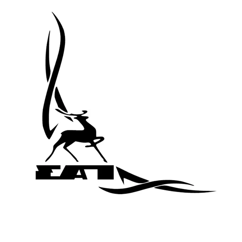 

Gazelle Lovely Car Sticker Sunscreen Personality Decal Laptop Motorcycle Auto Decoration Accessories 15cm*15cm