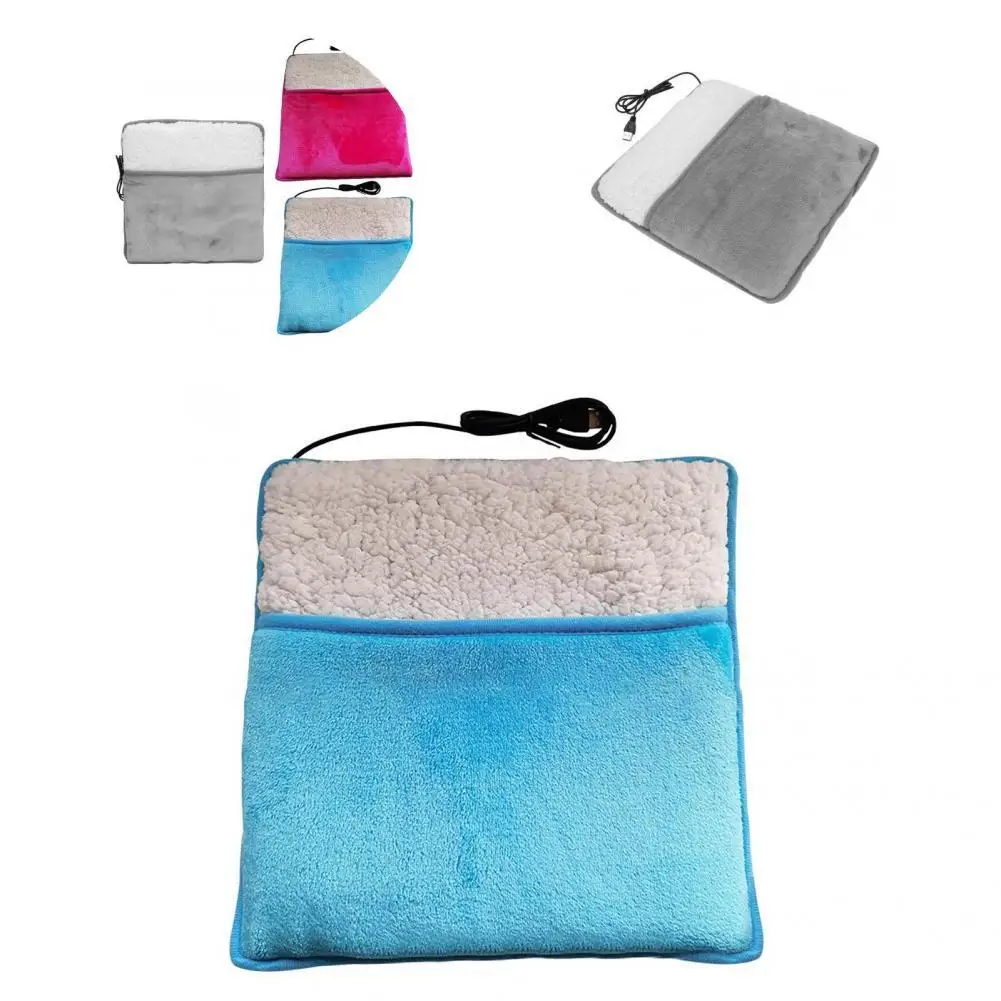 Удобная Подогреваемая подушка для ног удобная подогревающая с USB электрическая