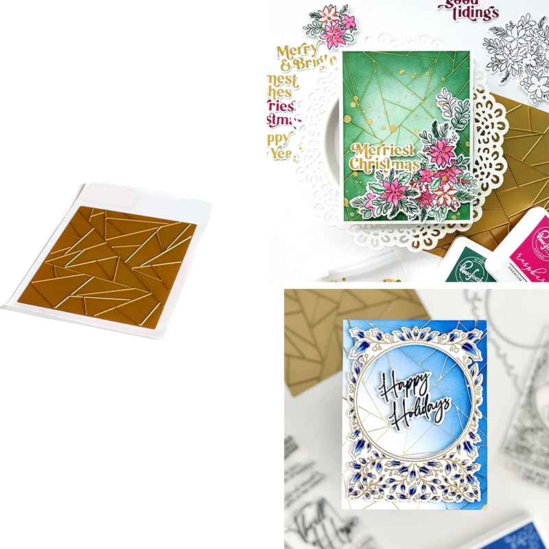 

Season New Arrival 2021 Metal Hot Foil Scrapbook Diary Decoration Handicraft Embossing Template Photo Diy Greeting Card Handmade