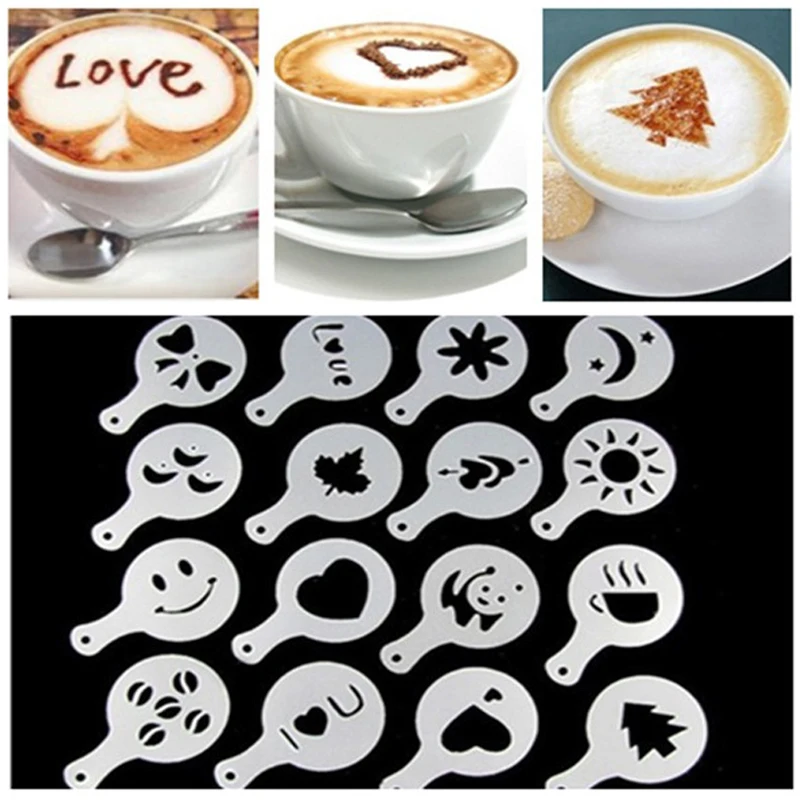 Пресс-форма для кофе молока пирожных кексов трафаретов шаблон баристы капучино
