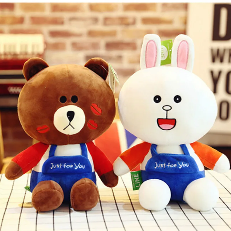Милые детские игрушки с медведем и кроликом мягкие для Сна Детские куклы подарок