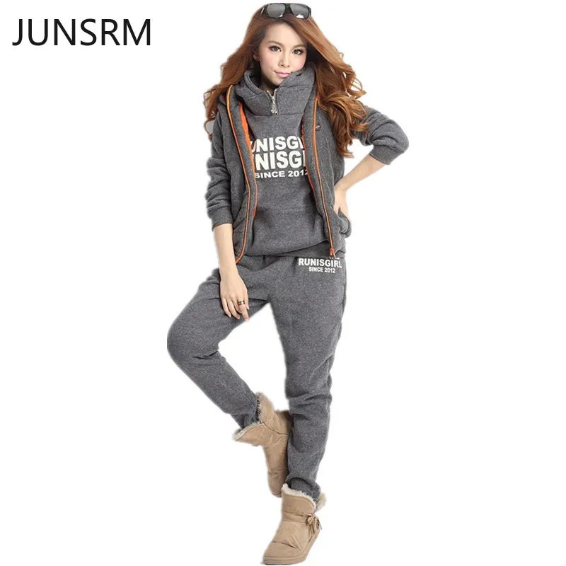 Костюм из 3 предметов женский осенний зимний спортивный костюм для отдыха свитер
