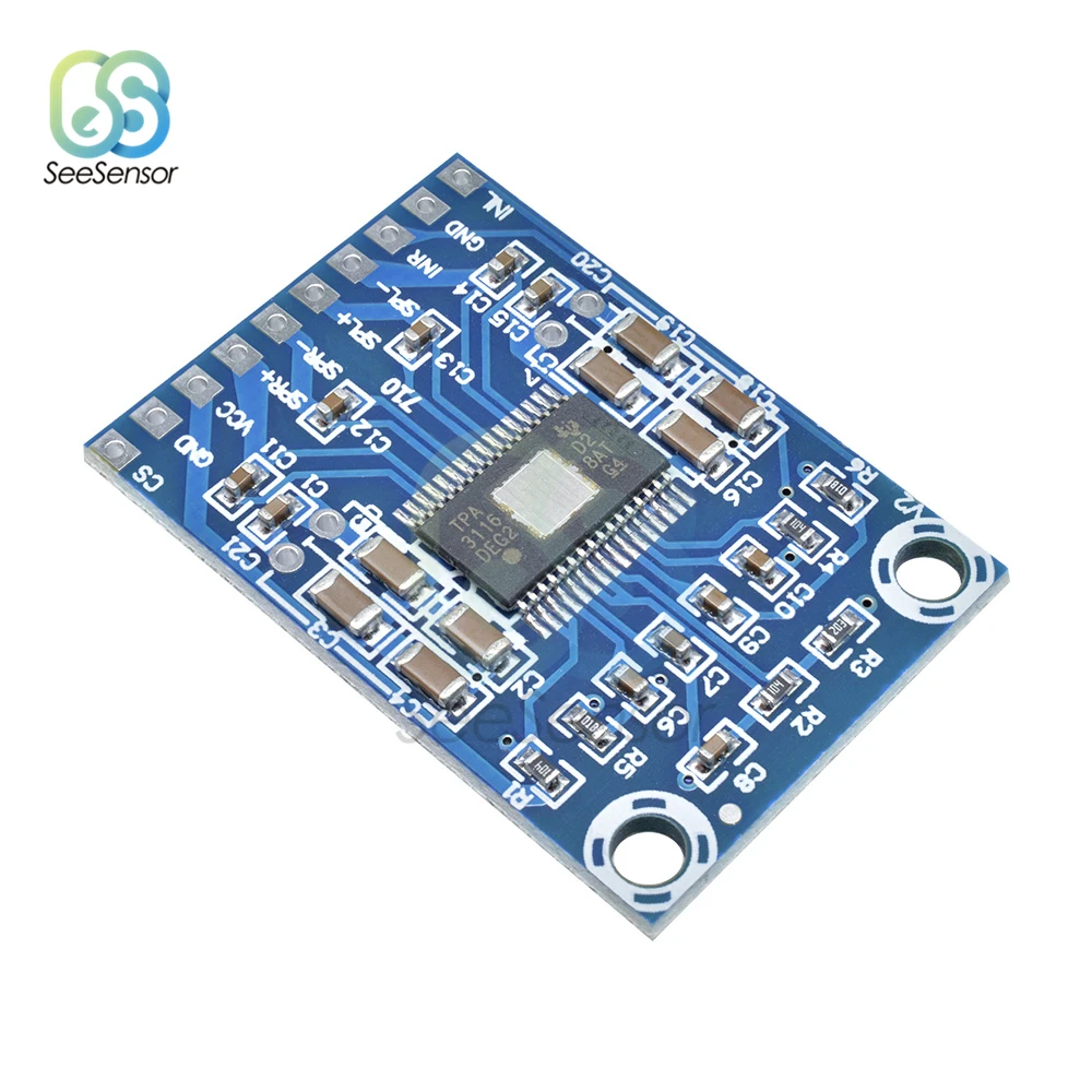 Двухканальный мини-усилитель мощности 12-24 В постоянного тока 50 Вт + | Инструменты