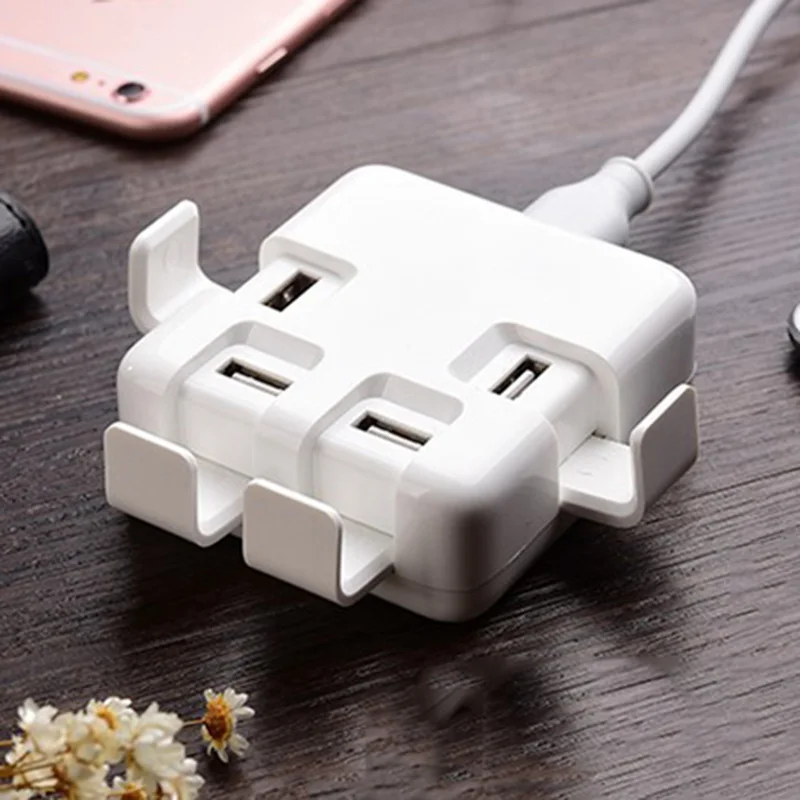 4 порта USB портативное зарядное устройство для IPhone Мульти адаптер питания DC5V 4A |