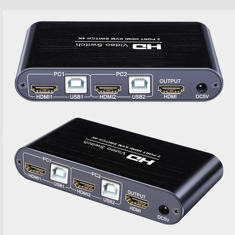 

2port kvm switch hdmi USB2.0 1080P Up to 4K/30Hz 3D plug and play for 2 PC Laptop Share 1 Keyboard Mouse Monitor hdmi kvm switch