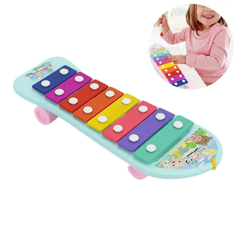 

Baby Eight Tone Piano Musical Toy Hand Knocking Piano Early Educational Toys for Kids Boy Girl Gift