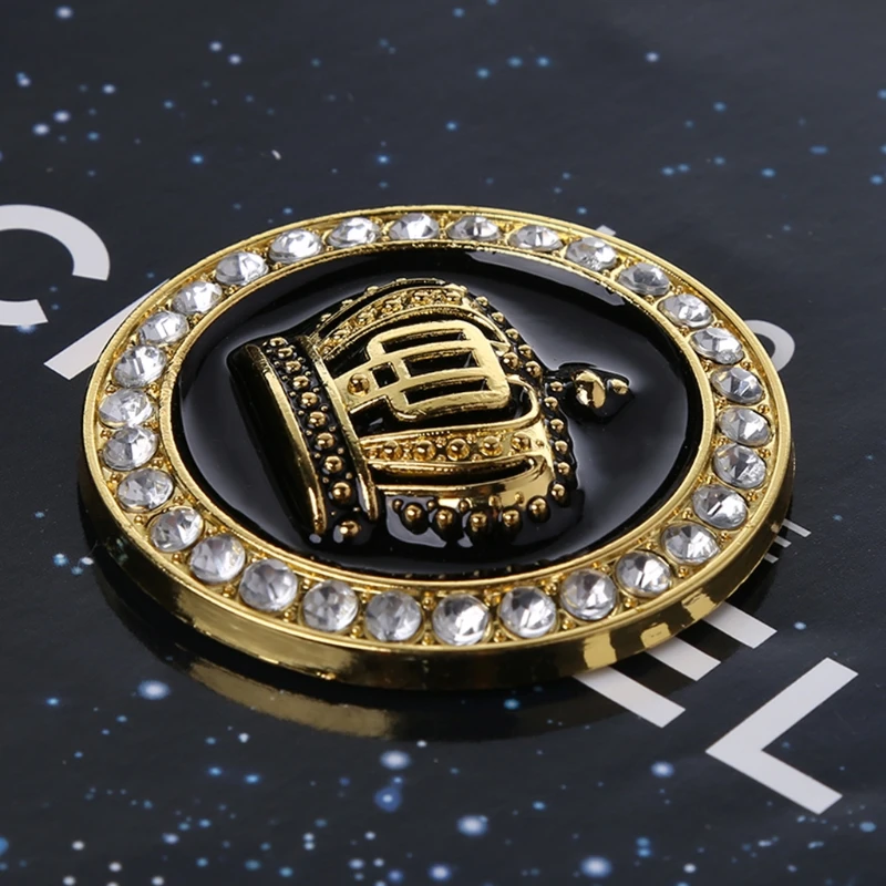 Авто авто 3D Алмазная Корона металлический значок наклейки персонализированные