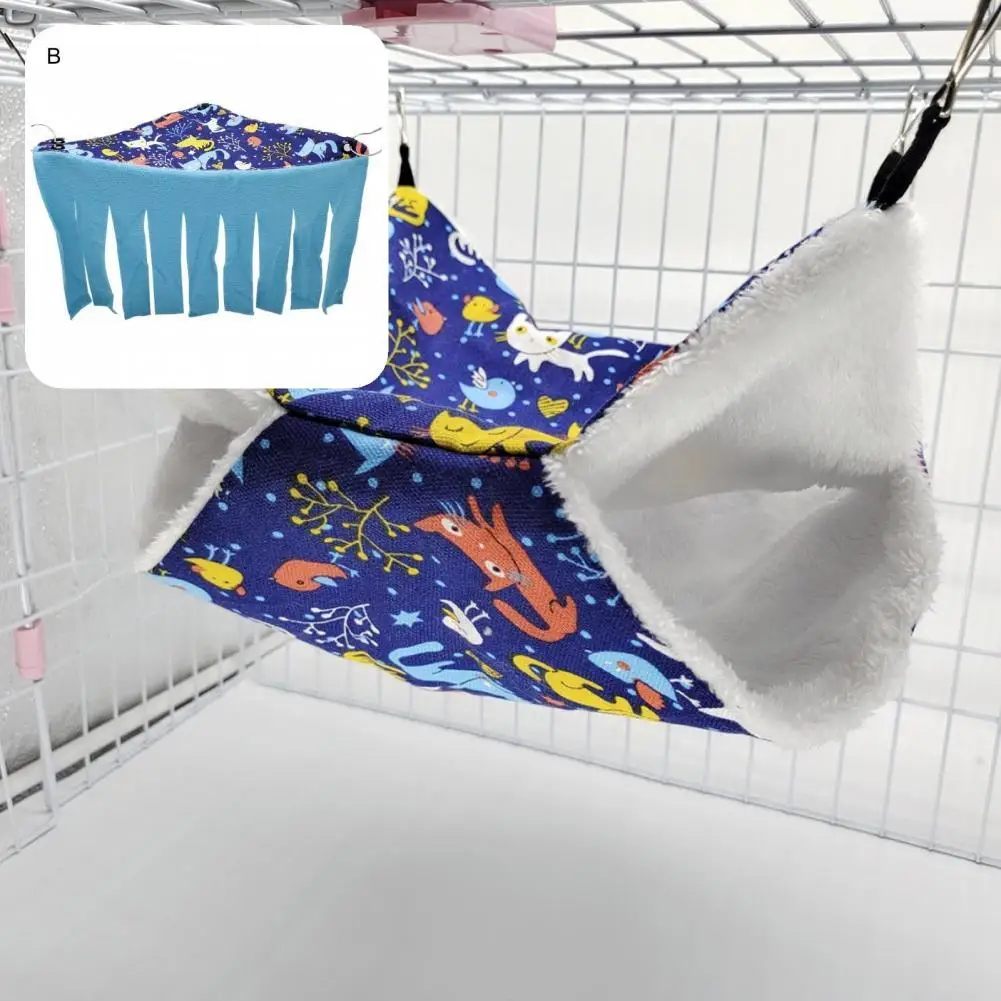 

Easy to Install Bright Color Squirrel Rabbit Sleeping Hammock Hideouts for Indoor hammock