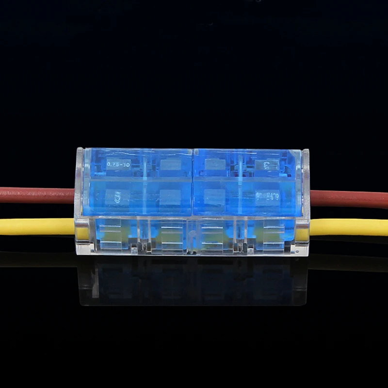 10 шт. 2 пары проходных клеммных колодок для зачистки проводов мягкая (жесткая)