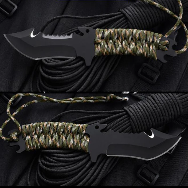 Карманный инструмент для выживания кемпинга нож с фиксированным лезвием лезвие