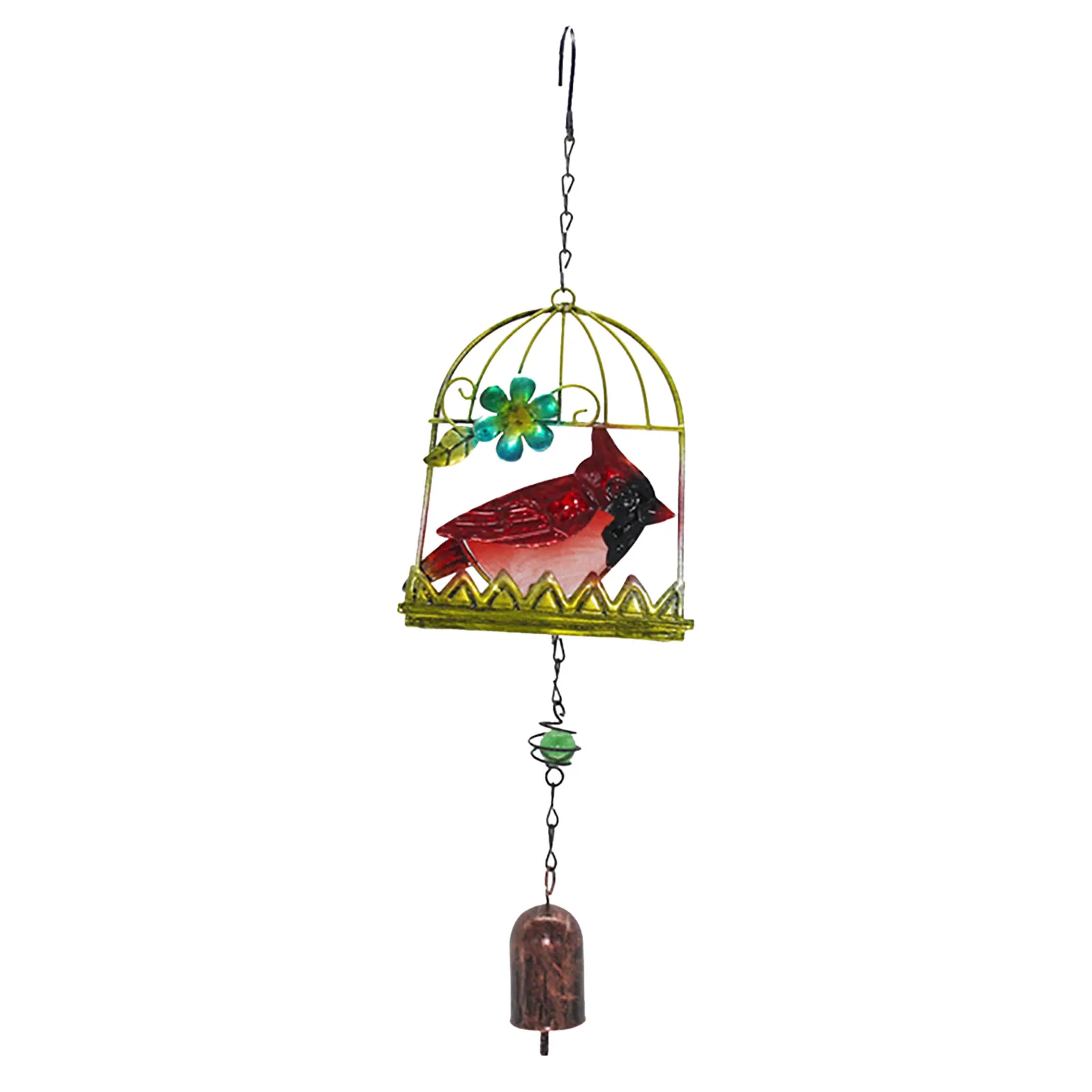 Металлическая трехмерная птичья клетка ветряные колокольчики железная