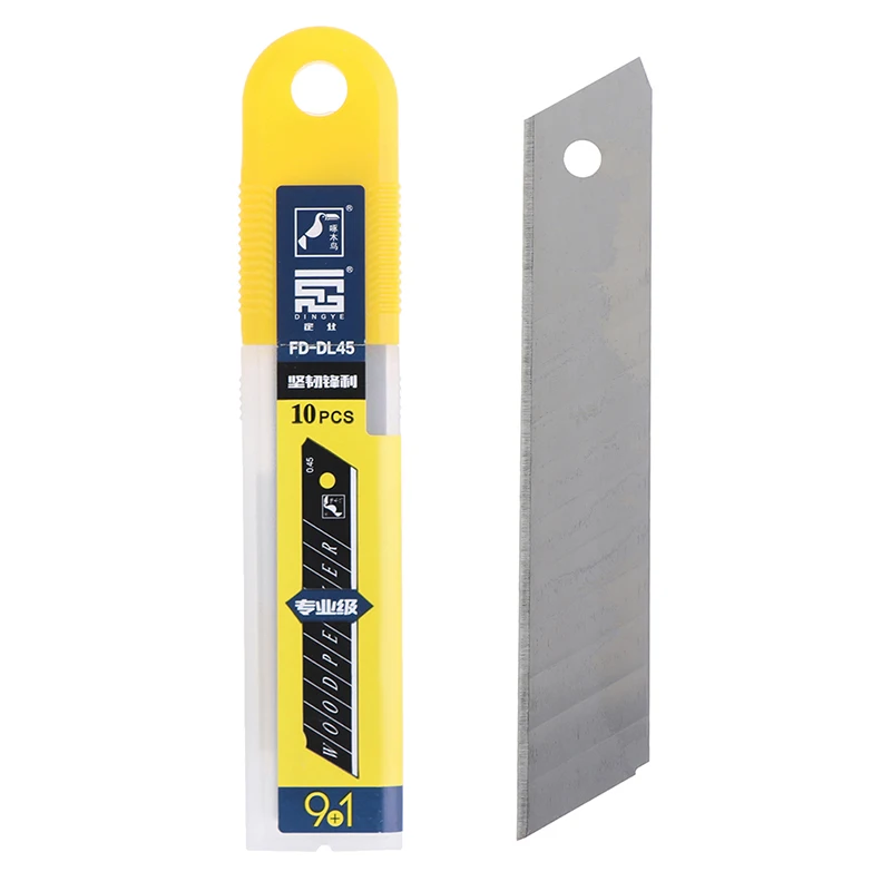 

10pcs/set Plastic Utility Knife Refill Replaceable Blades 9mm Stainless Steel Snap Off Letter Cutter Opener Office Supply