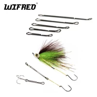 wifreo 20pcsbag fly tying waddington shank stinger shank fly hook shank for pike musky saltwater fly 20mm 25mm 30mm 35mm 45mm