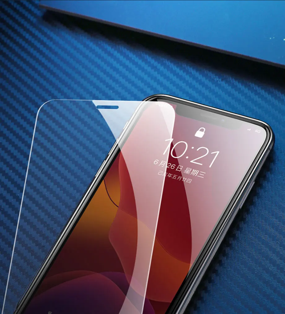 

3Pcs Full Cover Protective Glass For iPhone 12 11 11 Pro Max Tempered Glass Film For iPhone X XS XR 6 6s 7 8 Plus Screen Glass