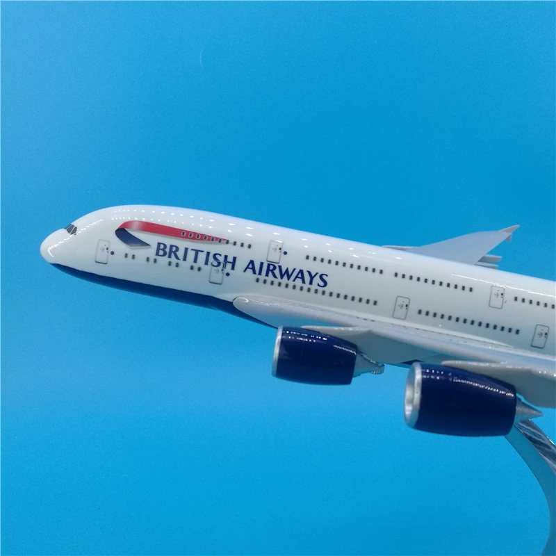 Модель аэробуса A380 в масштабе 1:200 36 см авиасамолеты британских авиакомпаний