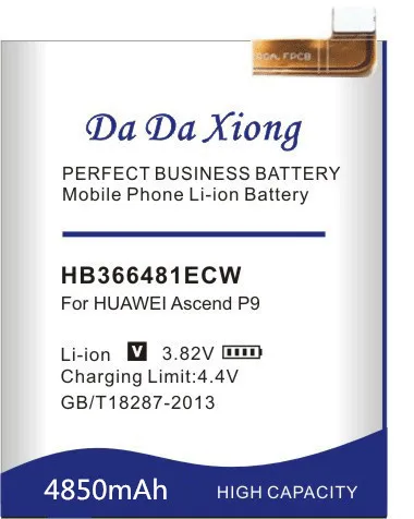 Новая модель [HB366481ECW] батарея Чехол для мобильного телефона Huawei Ascend P9 EVA-AL00 AL10 EVA-TL00
