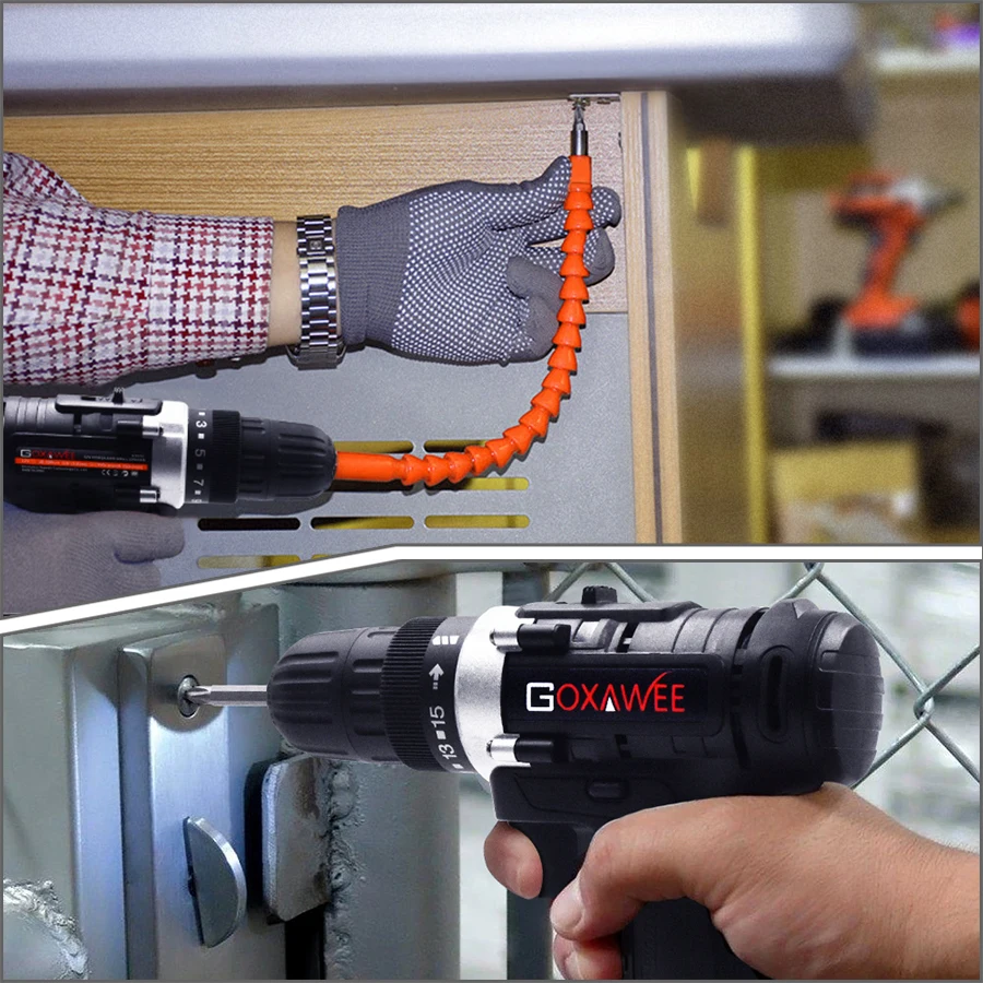 Электрическая отвертка GOXAWEE 12 В/21 в Беспроводная электрическая дрель бытовой
