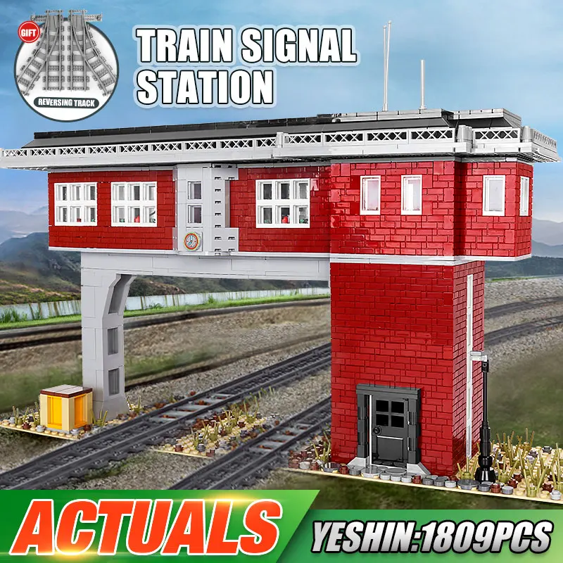 

Mould King 12009 High-tech Car Model The Railway Signal Tower Of Train Model Building Blocks Assembly Bricks Kids Christmas Gift