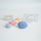 Лидер продаж, новинка, сделай сам, поделки ручной работы, форма для свечей, Большая трехмерная ракушка с гребешком, пластиковая акриловая Форма, формы для изготовления свечей