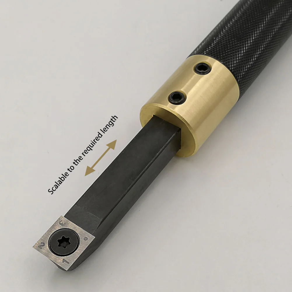 

Shank Changeable Handheld Aluminum Alloy Knurling Turning Tool Handle Chisel for Lathe