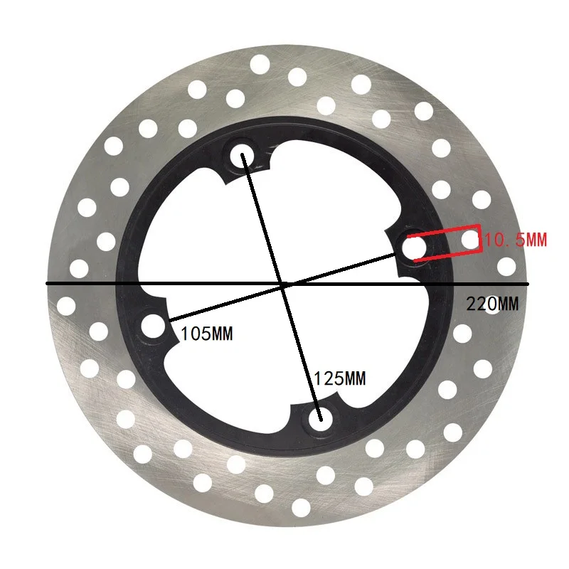 

Motorcycle Rear Brake Disc Rotor For Honda CBR125R 04-17 FES125 03-06 CB250F Hornet 96-01 CBR250 11-14 CRF250 13-17 FES250 00-05